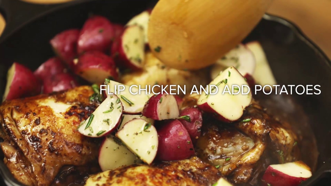 Balsamic Glazed Chicken and Potatoes Recipe YouTube