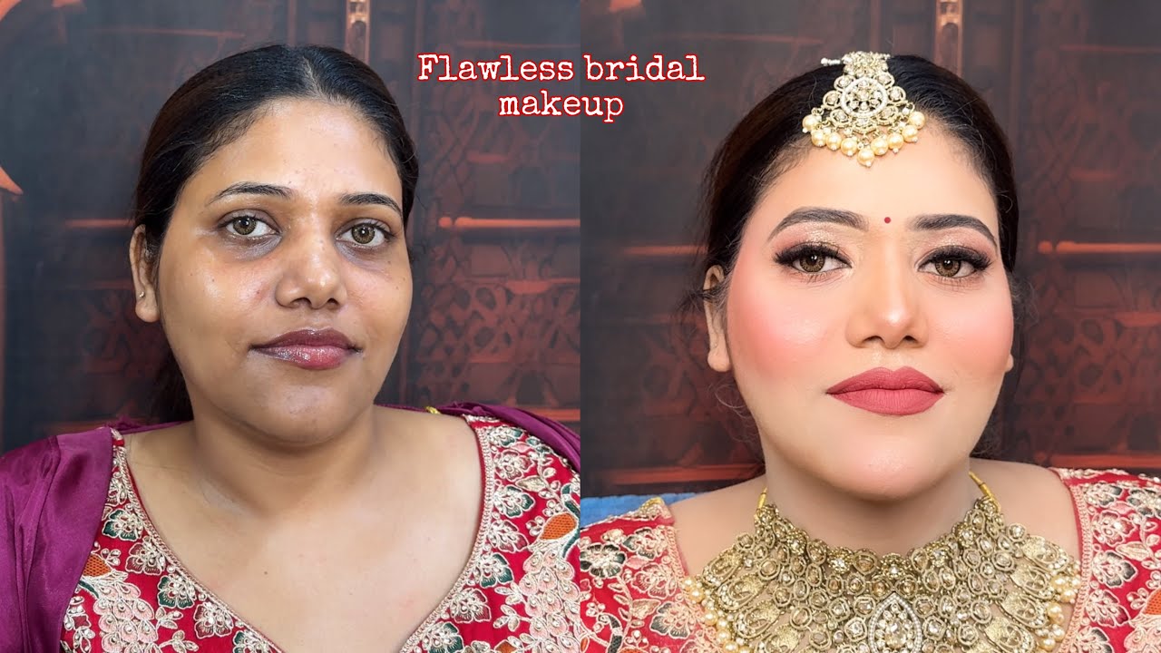 FULL GLAM ✅ BRIDAL MAKEUP TUTORIAL STEP BY STEP | WITH PRODUCT DETAILS | Professional bridal makeup 