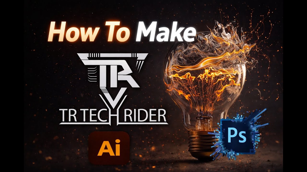 TR Tech Rider Logo. How to make. - YouTube