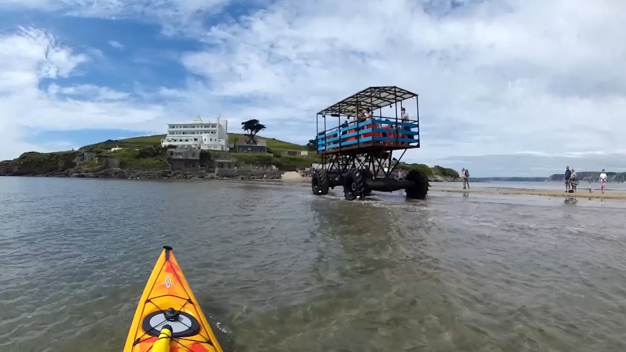 Kayaking the South Devon Coast Thurlestone Rock and Burgh Island