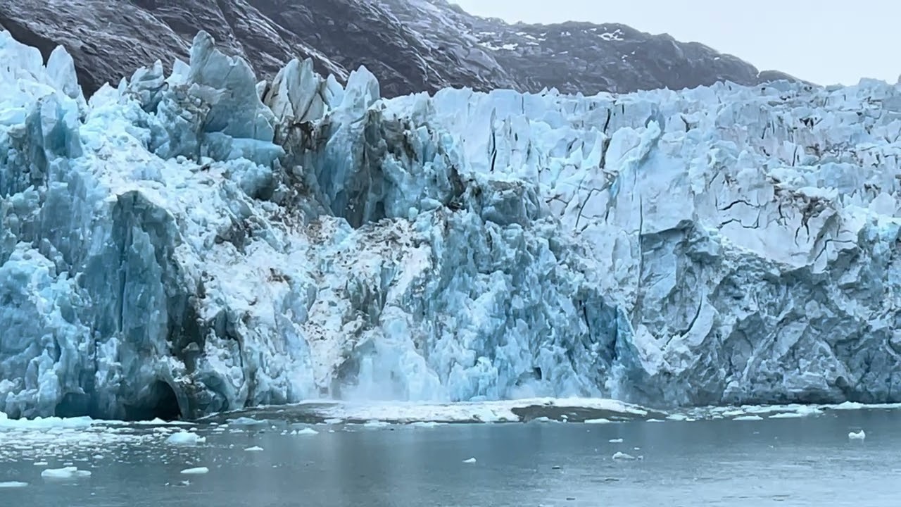 Massive Calving - Dawes Glacier in Endicott Arm, Alaska - May 27, 2025