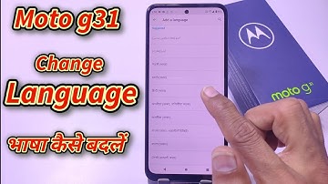 How to change Language in Moto G31, Moto G31 mobile me language change kaise kare