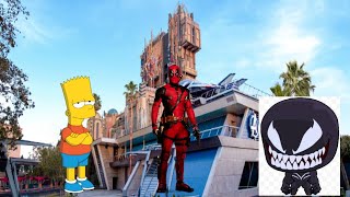 Bart Simpson Video Blog: Disney California Adventure with Deadpool