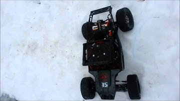 first run in the snow with twin hammers