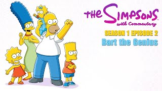 The Simpsons with Commentary Season 1 Episode 2 - Bart the Genius