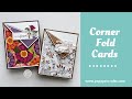 How to make a corner fold card
