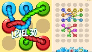 🏅 TANGLED LINE 3D: Knot Twisted 🤪 Level 30 🧩 Gameplay Walkthrough screenshot 3