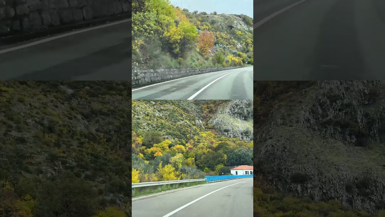 Montenegro Coastal Drive 🇲🇪 | Budva &ndash; Bar Road #montenegro #4k #roadtrip #scenicdrive #Shorts