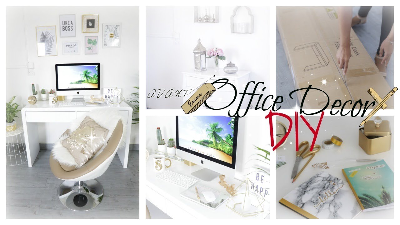 Relooking Déco | Aménager Un Coin Bureau Dans Un Salon | My Desk Tour + DIY PINTEREST