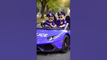 Baby Police Officer, Police Car, Police Siren ep.100 #shorts #policeofficer #policecar #policesiren