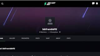 I created an account on deviantART