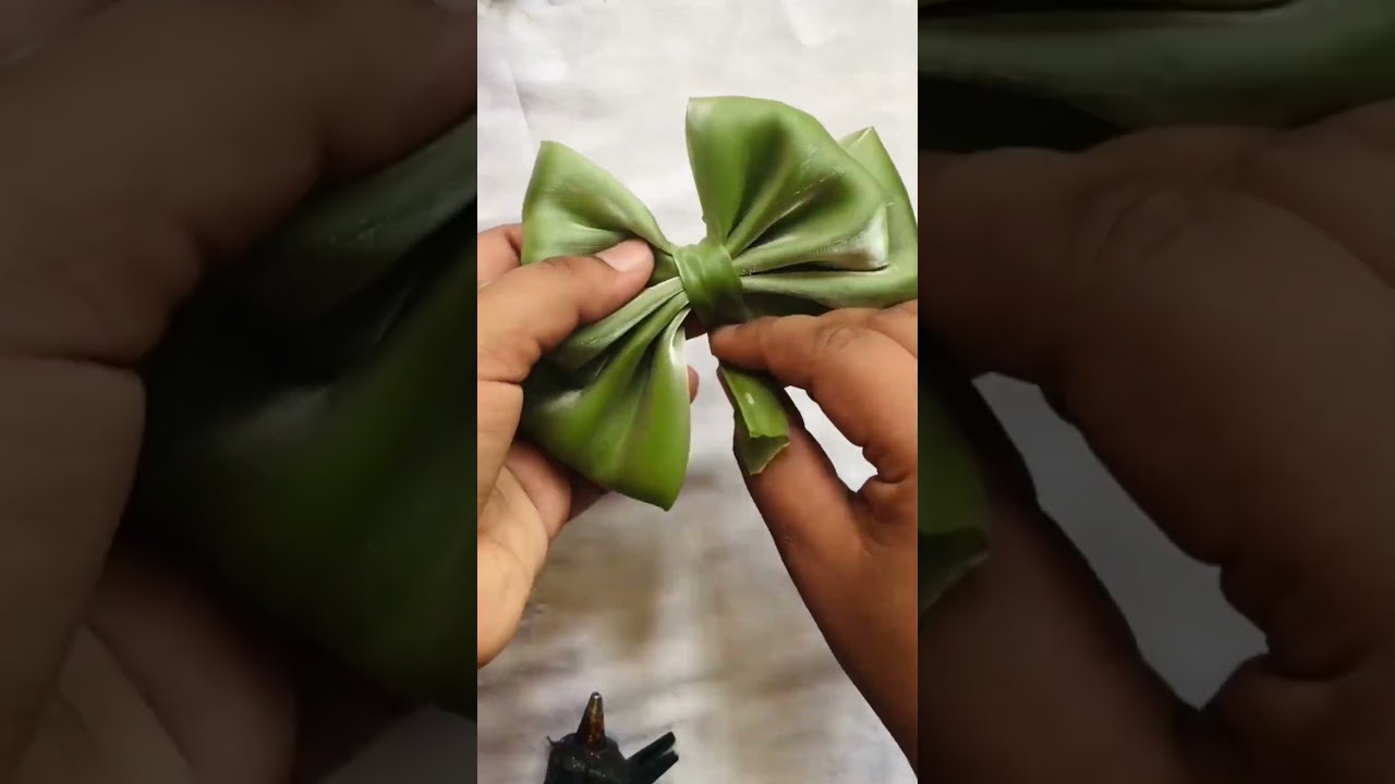 Organza double layer bow 🎀🎀 || 