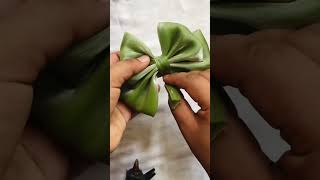 Organza double layer bow 🎀🎀 || #organza #bow #handmadebows #bowmaker #hairbows #hairaccessories
