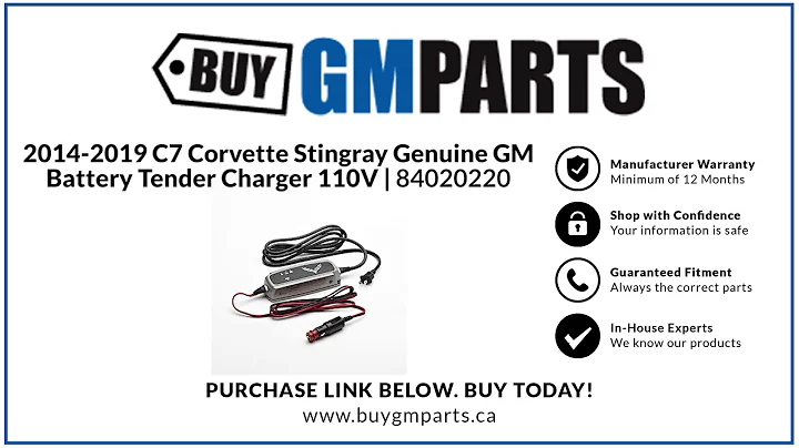 2014-2019 C7 Corvette Stingray Genuine GM Battery Tender Charger 110V | 84020220