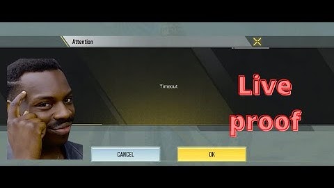 How To Fix Cod Mobile Timeout Error(Bangla)