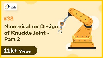 Numerical on Design of Knuckle Joint - Part 2 - Design Against Static Loads