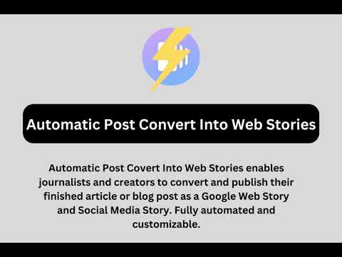 Automatic Post Convert Into Web Stories
