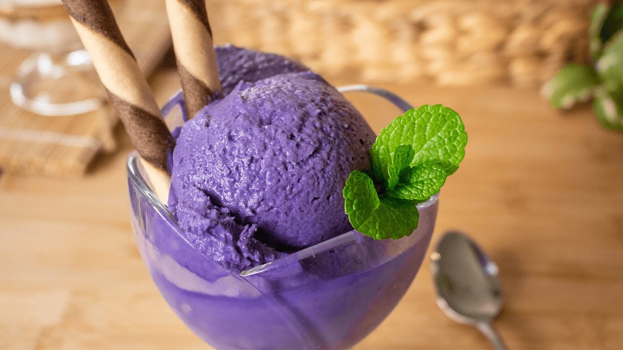 Homemade Ube Ice Cream (with Video!) - Cooking Therapy