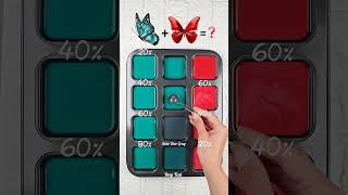 'Teal to Red Color Palette | 4 Harmonious Blended Shades | Modern Branding Colors'#colormixing #art