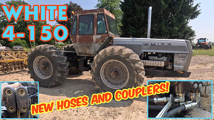 White 4-150 NEW hydraulic couplers and hoses