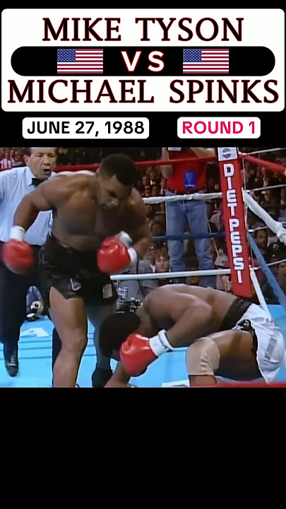 Mike Tyson 🇺🇸 VS 🇺🇸 Michael Spinks | June 27, 1988 | ROUND 1