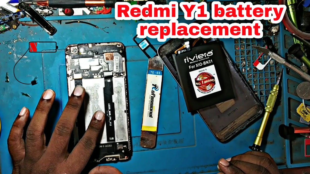 Redmi Y1 mobile battery replacement, Redmi Y1 & Y1 Lite mobile battery change