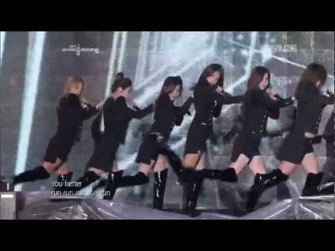 111104 - SNSD - Run Devil Run @ KBS 2011 Asia Song Festival