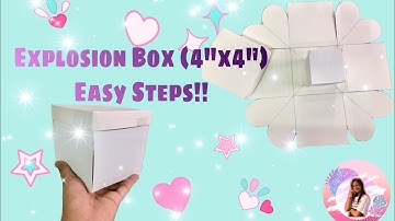 Explosion Box 4inches Folder Box Easy steps