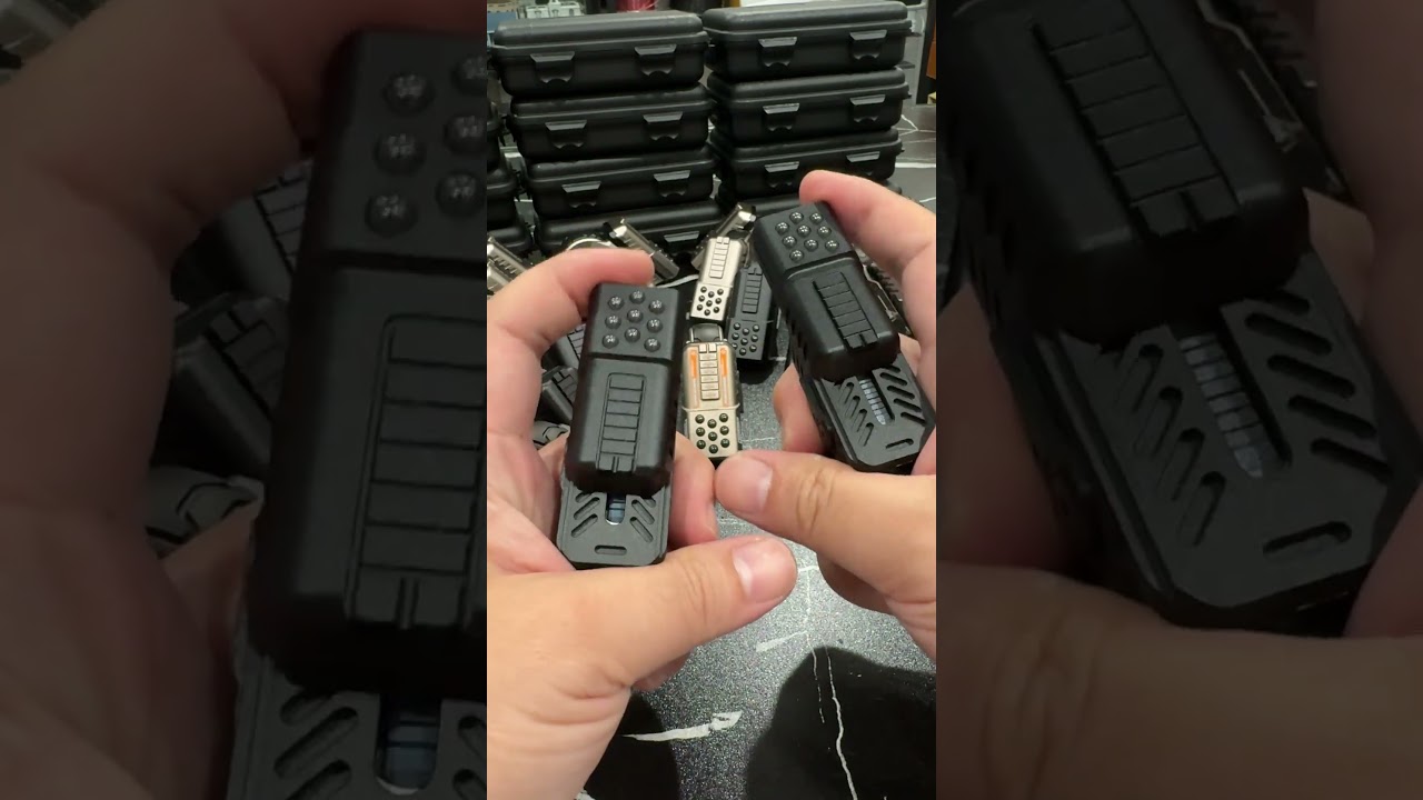 Black Alloy Zoom Ratchet Wheel Fidget Ring EDC Fidget Spinner