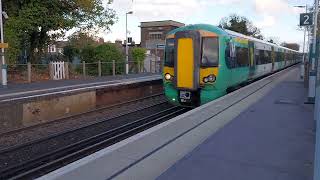 Southern Class 377 201 Electrostar Arriving into Shoreham by Sea The 25th of October 2025 