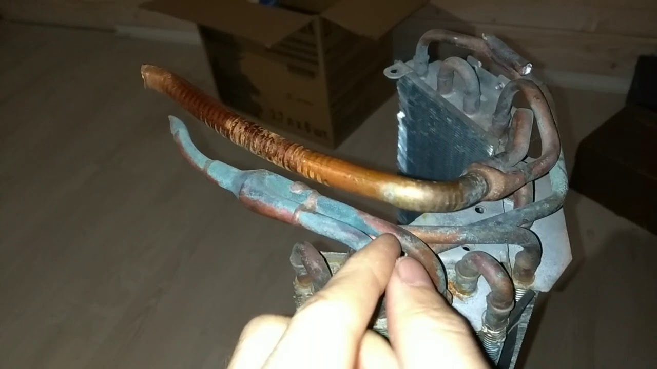 Фанкойл из внутреннего кондиционера своими руками.