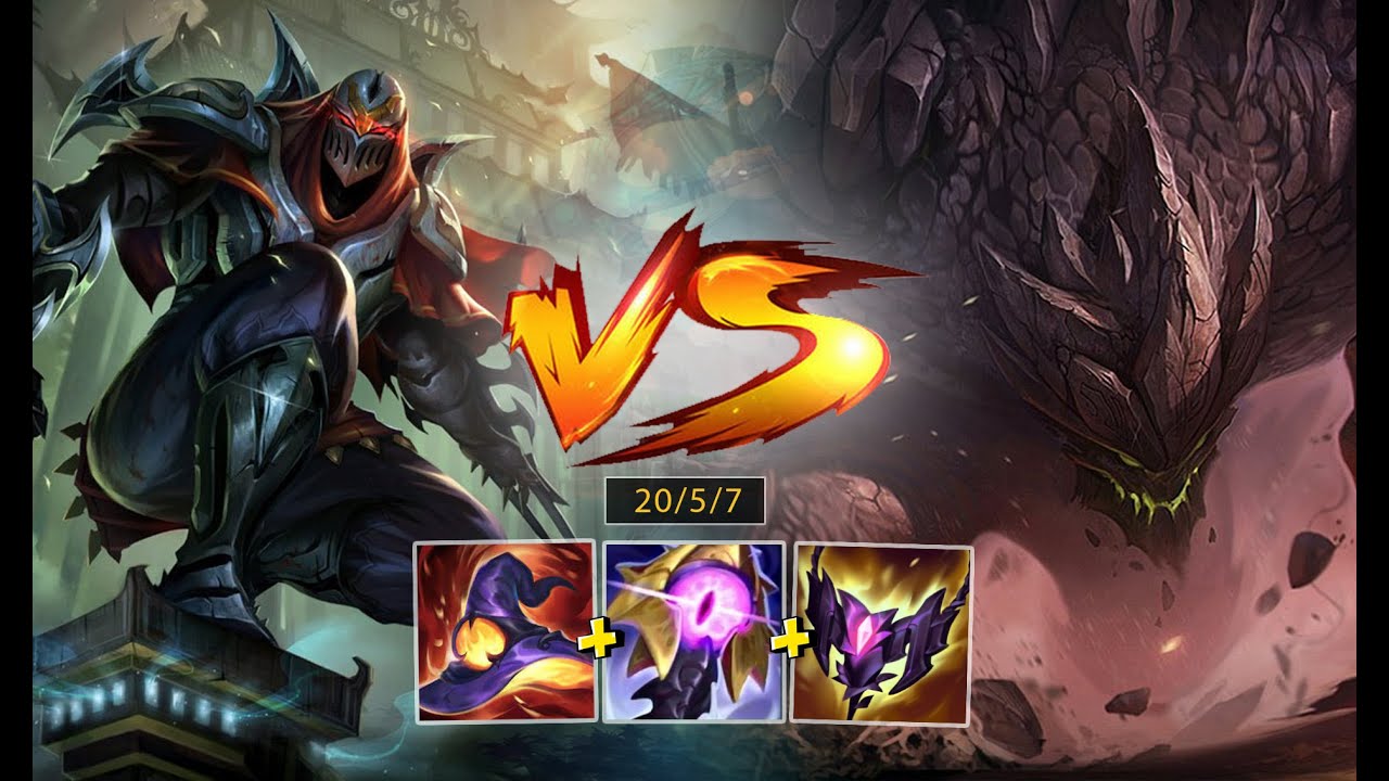 Malphite VS Zed - Mid lane - Malphite AP easily Carry the team