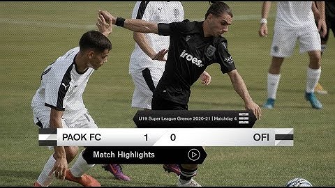 Τα στιγμιότυπα του Κ19 ΠΑΟΚ-ΟΦΗ - PAOK TV