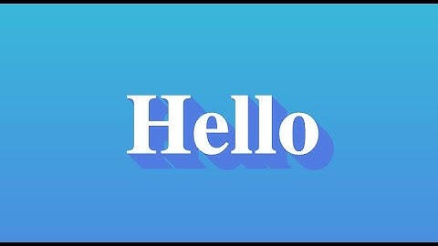 [H-IT] CSS Text Shadow | Flat Long Shadow Using HTML CSS & Vanilla JavaScript