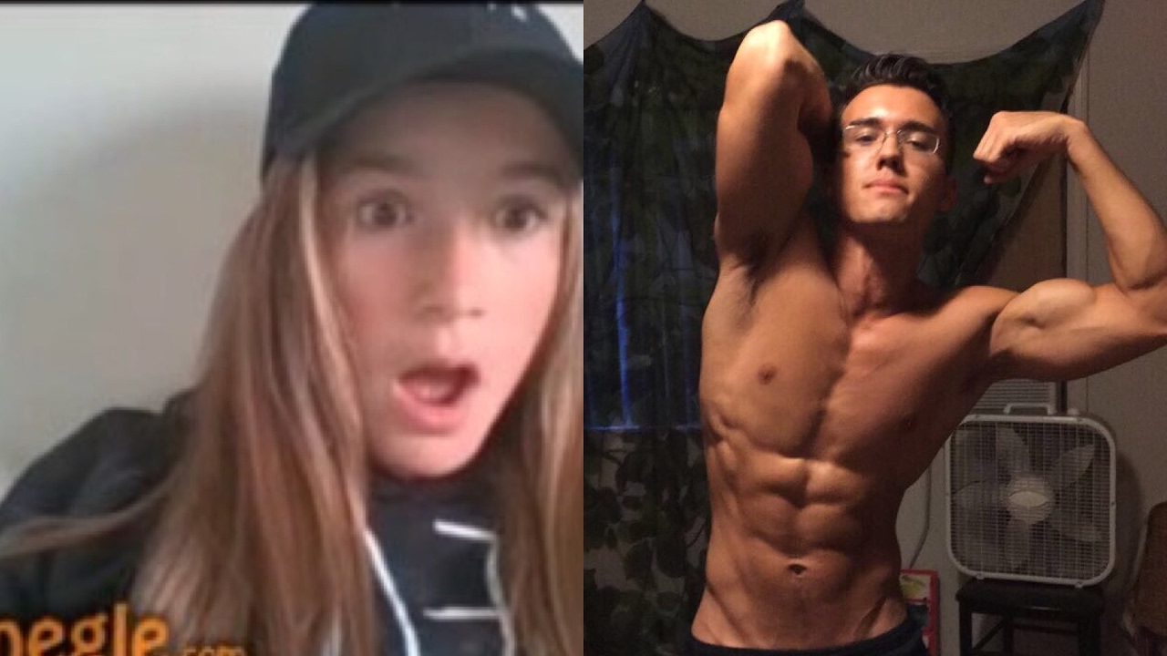 Aesthetics on Omegle - 17 YEAR OLD Shows Off Aesthetics - Girls Can't Believe It's Real!
