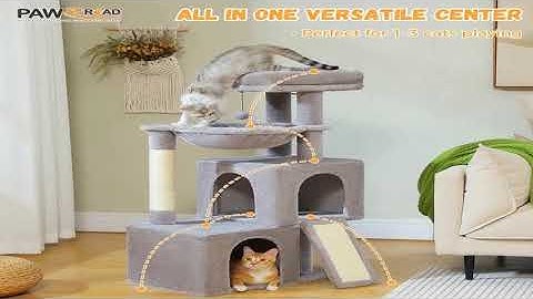 A must-have product! Large Cat Tree for Indoor Cats, Multi-Level Cat Tower with Sisal Scratching P