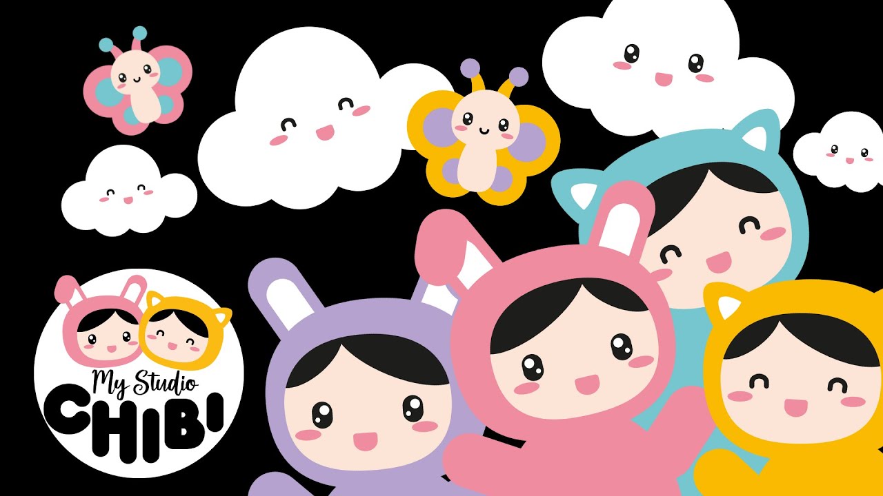 Development Cute Baby Sensory for Early Development - Cute Clouds and Butterflies - YouTube
