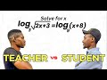 Teacher vs Student - Who Simplifies Logarithms Faster?