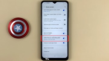 How to swipe down on home screen Open notification panel on Samsung A04s Android 13