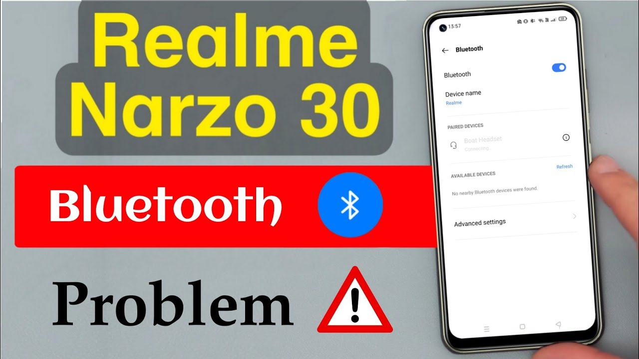 How to Fix Realme Narzo 30 Bluetooth Problem | Realme Narzo 30 ...