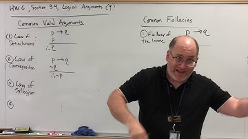 HW 6, 3.4 (9) Logical Arguments - Common Argument Forms and Fallacies, Part 2