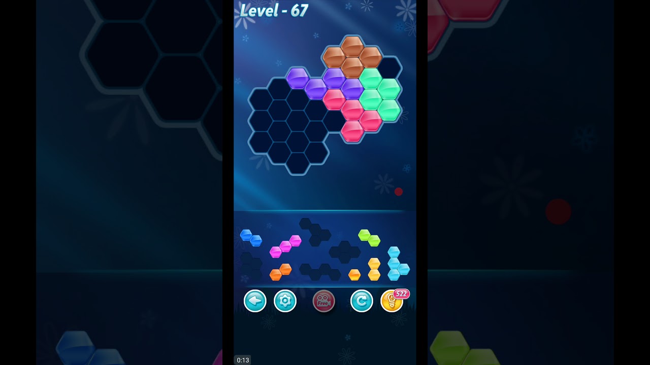 BLOCK HEXA PUZZLE LEVEL 67 ANSWERS VARIETY B LEVEL PACK SOLVED YouTube