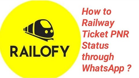 How to check PNR Status of Rail Ticket through WhatsApp ? #pnr_status #pnr #pnr_of_train #kaise