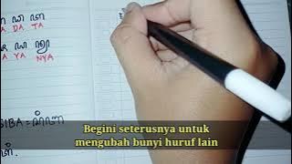 Belajar Aksara Cacarakan Sunda #cacarakansunda #cacarakan