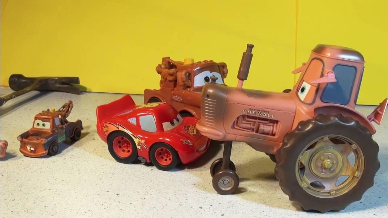 The Pixar Cars Movie Tractor Scene Re Enactment with Mater and
