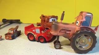 The Pixar Cars Movie Tractor Scene Re Enactment with Mater and Lightning McQueen TheTractor
