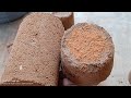 Brown gritty sand #claypotcrumbling#cylindericalandcupshape#dusty#satisfying 🩷