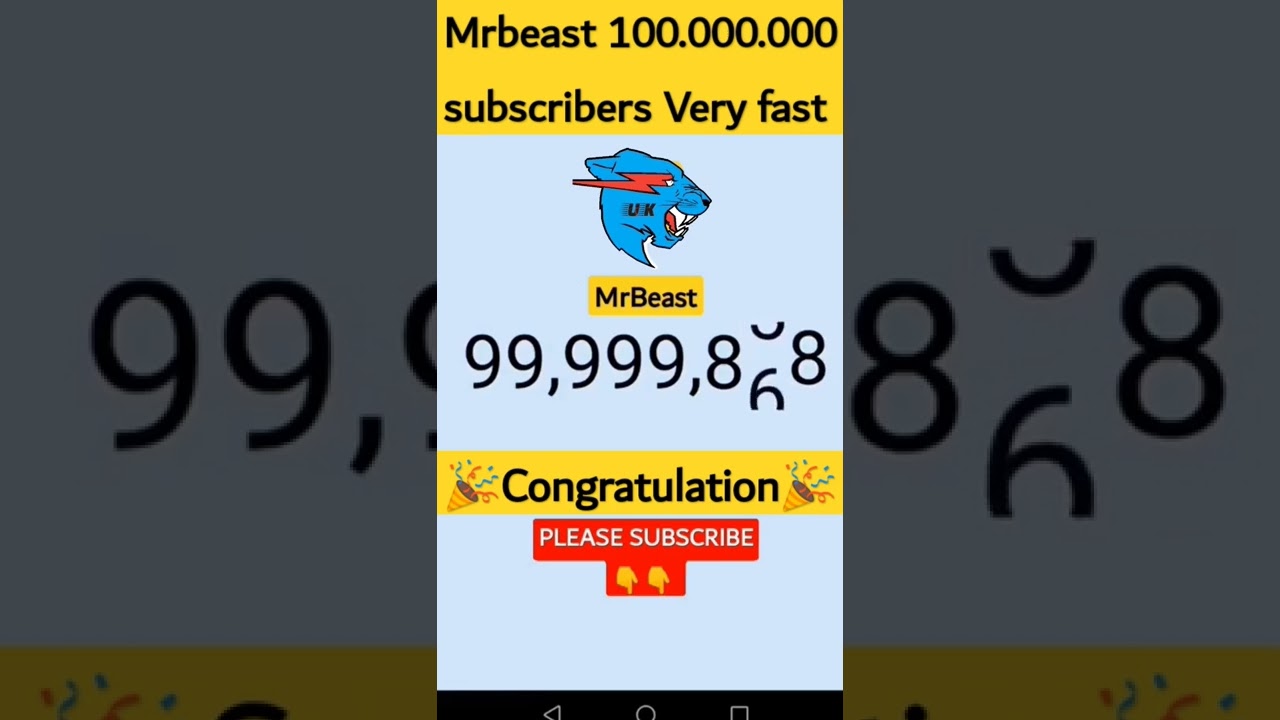 Mrbeast Will hit 100 million subscribers 