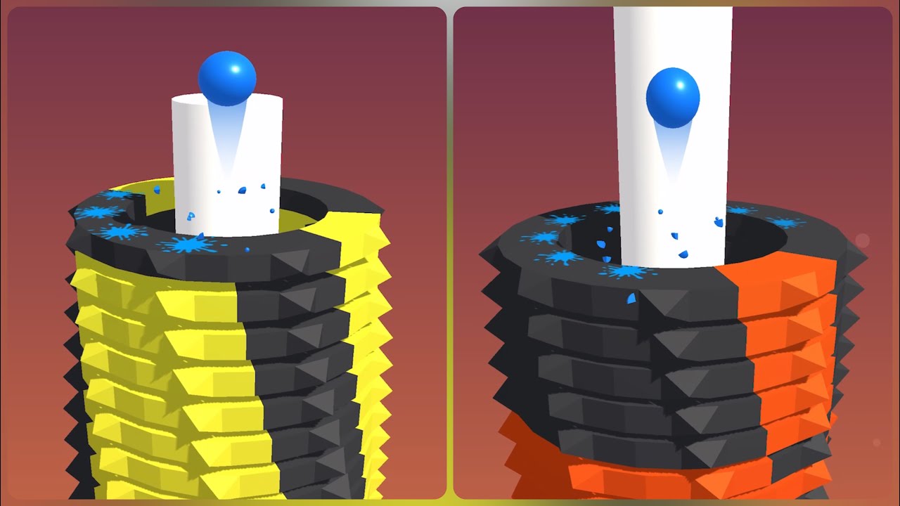 Most Satisfying 😌 Game - Stack Ball (level 26 to 44 ) ASMR - YouTube