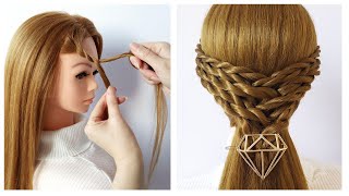 Simple everyday hairstyle with twist braids  Tresse Torsadée  Coiffure facile pour tous les jours